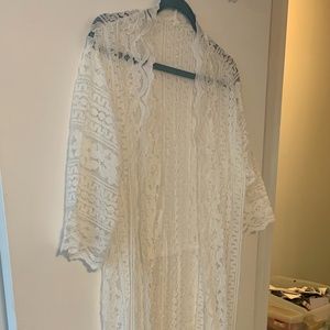 White Lace Robe